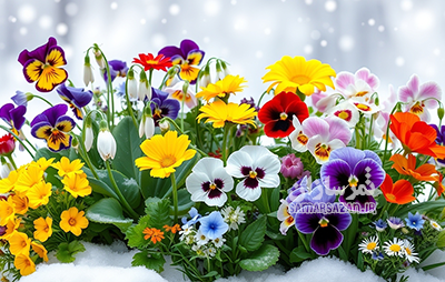 چه گل های در سرما زمستان مقاوم‌ترند؟
