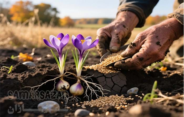 بهترین کود برای زعفران در پاییز